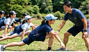子どもの運動プログラムのイメージ（AI生成）