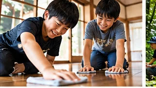身の回りを自分で整えるのイメージ（AI生成）