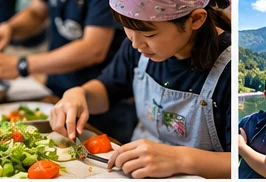 食べ方を学ぶのイメージ（AI生成）